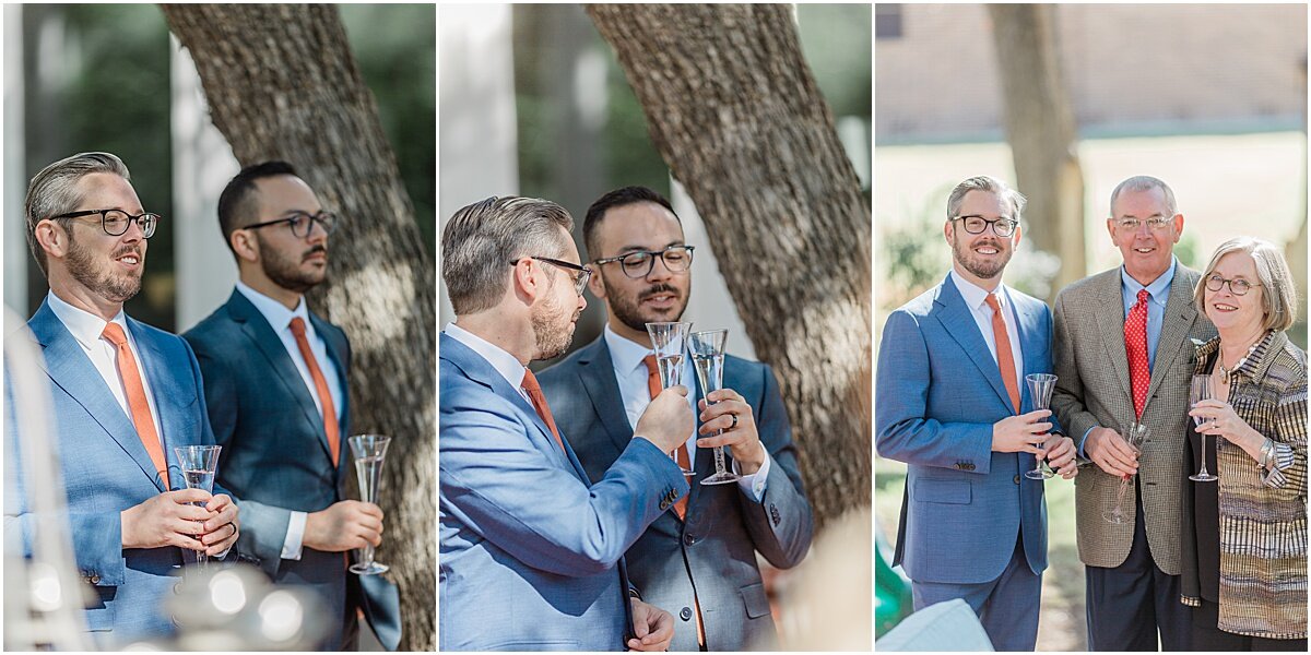 Dallas Intimate Wedding David and Andrew champagne toast.jpg