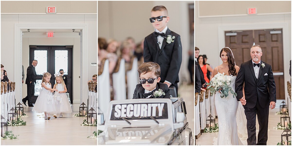 dallas wedding photographer flower mound photography The bowden processional down aisle flower girls ring bearers kate marie portraiture.jpg